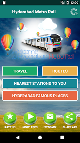 Image 0 for Hyderabad Metro Train App