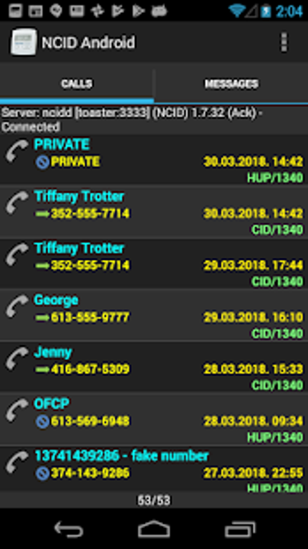 Imagen 1 para NCID Android