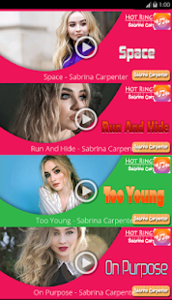 Imagen 0 para Sabrina Carpenter Hot Rin…