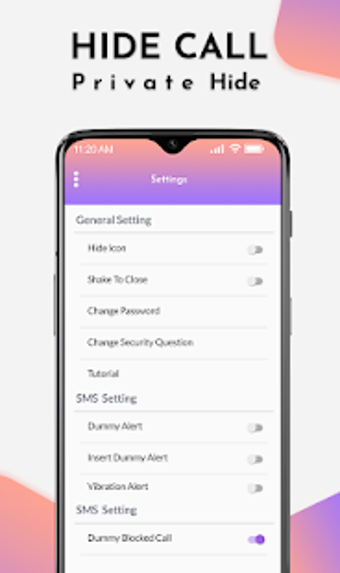 Image 2 for Hide SMS And Call