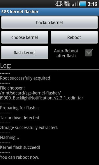 Image 1 for SGS Kernel Flasher