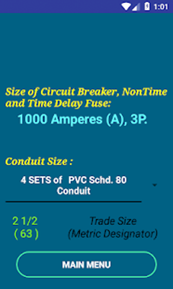 Image 0 for PEC Conductor Size Calc F…
