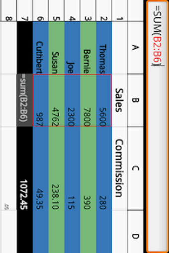 Image 0 for Simple Spreadsheet