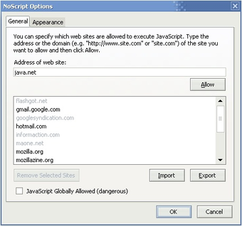 Image 2 for NoScript Security Suite f…