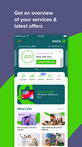Image 0 for MyMaxis App