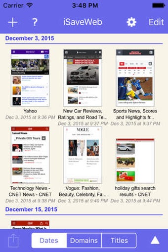 Image 0 for iSaveWeb - web pages savi…