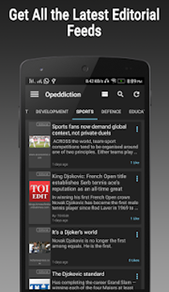 Imagen 3 para Editorial Feed - Opeddict…