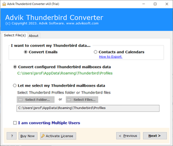 Image 0 for Advik Thunderbird Convert…