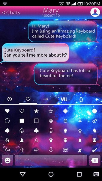 Image 1 for Color Galaxy Emoji Keyboa…