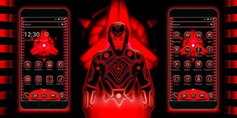Imagen 0 para Neon Red Iron Man Theme