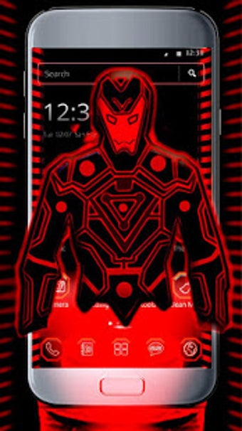 Imagen 3 para Neon Red Iron Man Theme