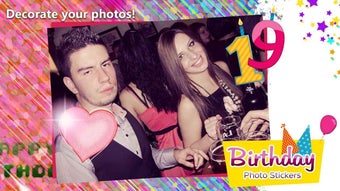 Image 2 for Birthday Photo Stickers
