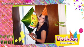 Image 0 for Birthday Photo Stickers