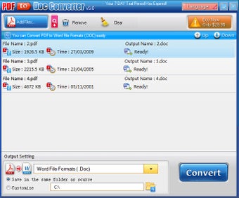 Imagen 0 para Abdio PDF to Doc Converte…