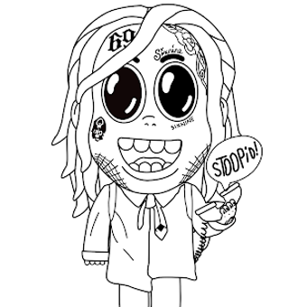 Imagen 1 para 6ix9ine Coloring Book