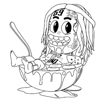 Image 1 for 6ix9ine Coloring Book
