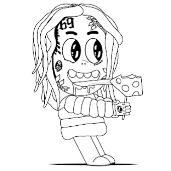 Image 2 for 6ix9ine Coloring Book