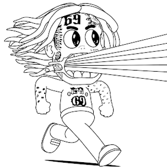 Image 3 for 6ix9ine Coloring Book