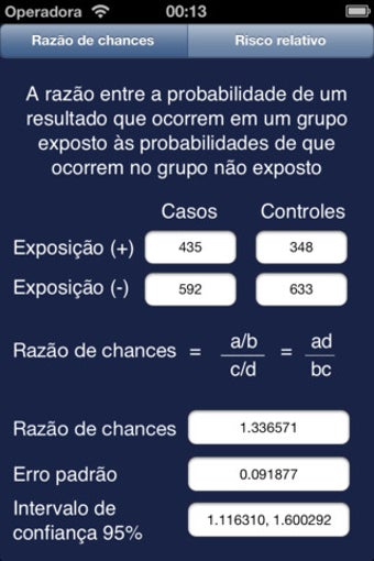 Image 0 for EpiCalc Statistical Tool