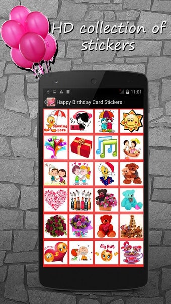 Imagen 1 para Happy Birthday Card Stick…