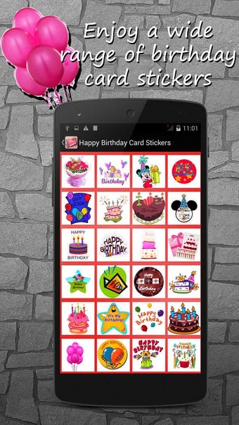 Imagen 2 para Happy Birthday Card Stick…