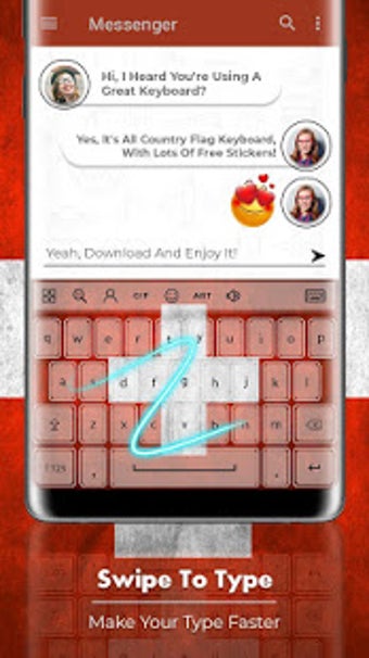 Image 3 for Switzerland Flag Keyboard…