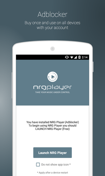 Imagen 1 para NRG Player Adblocker
