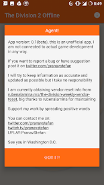 Image 0 for The Division 2 Companion …
