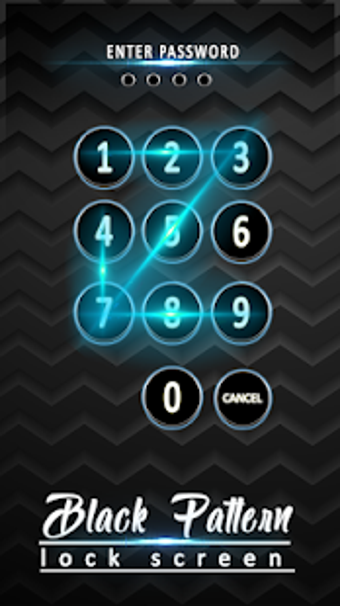 Imagen 1 para Black Pattern Lock Screen…