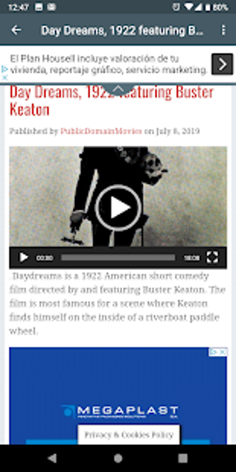 Image 2 for Buster Keaton Movies App