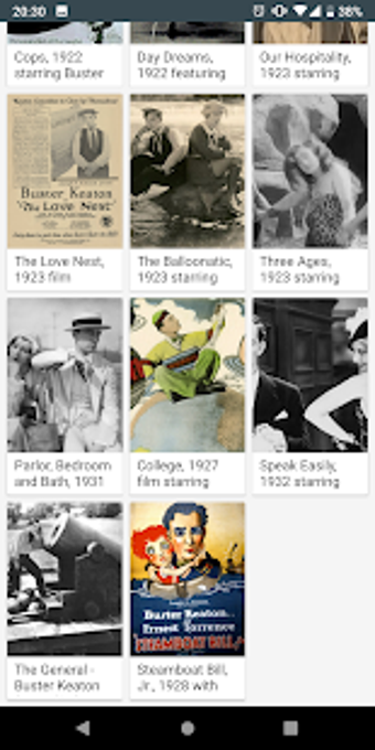 Image 0 for Buster Keaton Movies App