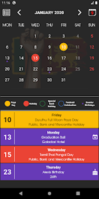 Imagen 2 para Sri Lanka Calendar 2020  …