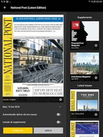 Imagen 2 para National Post ePaper