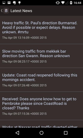 Image 0 for Maltese Roads Traffic Upd…