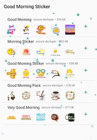 Imagen 1 para Good Morning Sticker for …