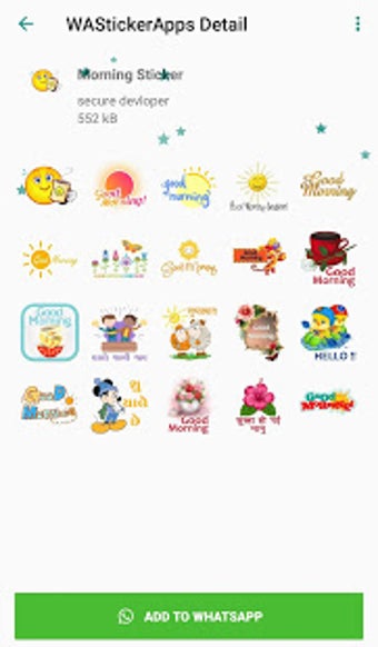 Imagen 0 para Good Morning Sticker for …