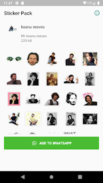 Image 0 for WAStickerApps keanu reeve…
