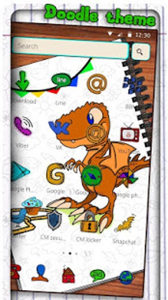 Image 1 for Cartoon Doodle Dragon The…