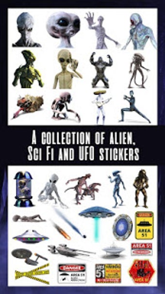 Imagen 3 para Area 51 Alien Stickers