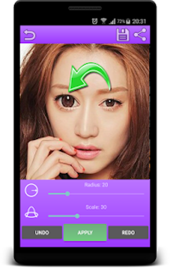 Imagen 1 para Bigger Eyes Photo Editor