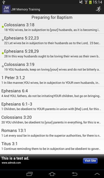 Image 0 for Memory Training. Bible St…