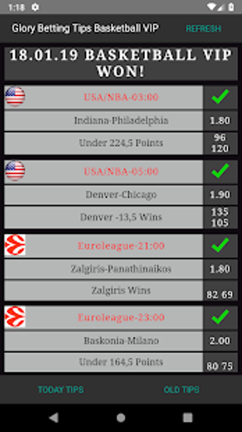 Imagen 1 para Glory Betting Tips Basket…