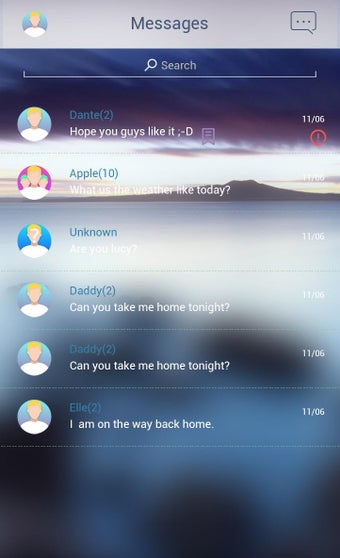 Image 2 for GO SMS PRO LITHE THEME