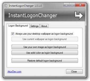 Image 0 for InstantLogonChanger