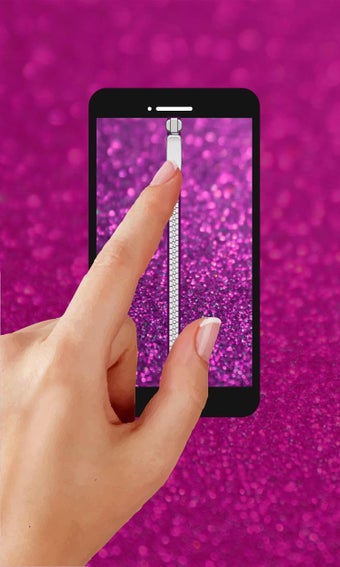 Image 1 for Glitter Zipper Mobile Loc…