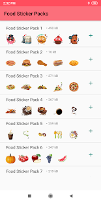 Image 3 for Food Stickers for Whatsap…