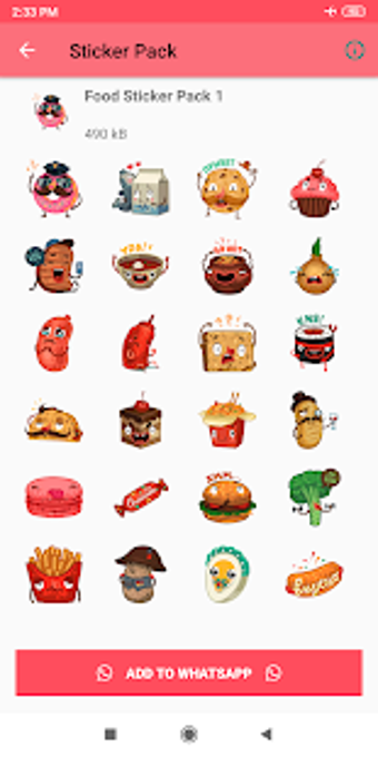 Image 2 for Food Stickers for Whatsap…