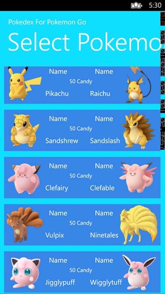 Image 2 for Pokedex For Pokemon Go fo…
