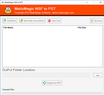 Image 0 for MailsMagic NSF to PST