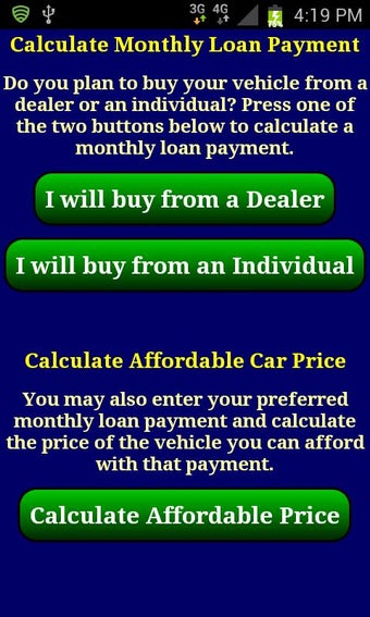 Imagen 0 para Car Loan Payment Calculat…